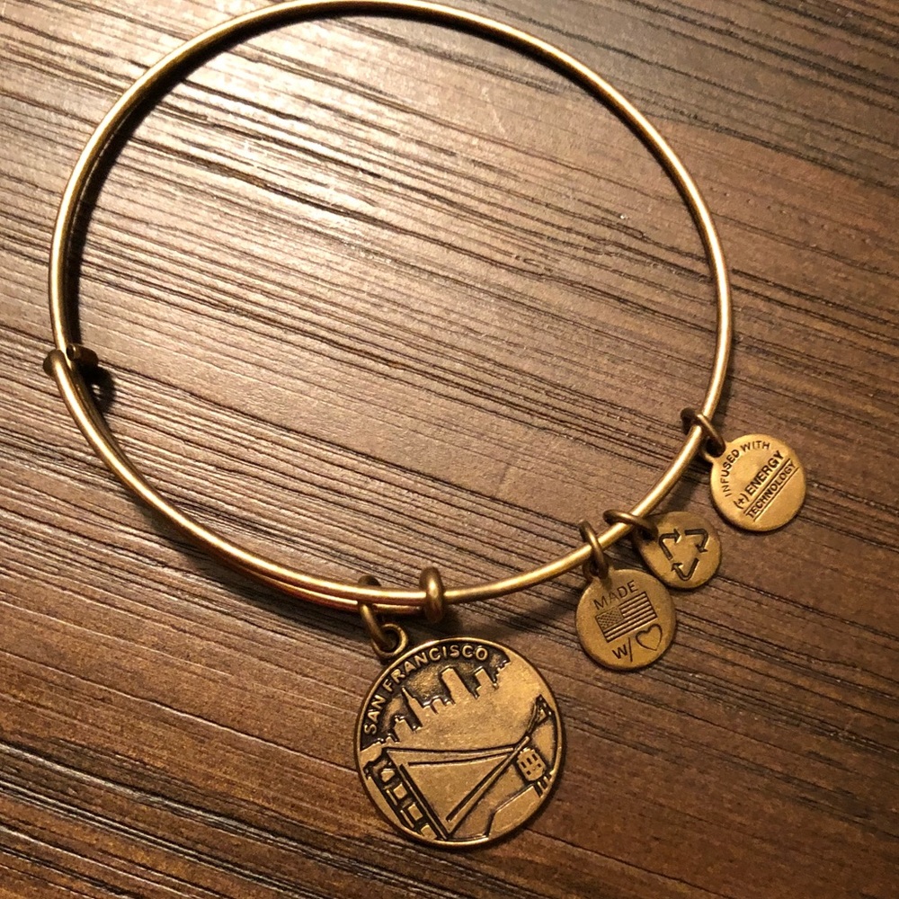 San Francisco gold Alex and ani bangle
